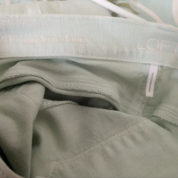 LOFT Mint Green Skinny Jeans - Picture 4 of 4